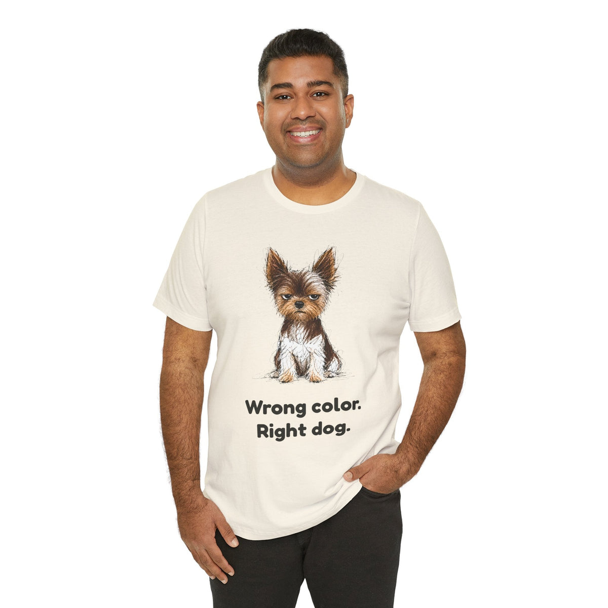 Wrong Color Right Dog — Funny Parti Yorkie T-Shirt
