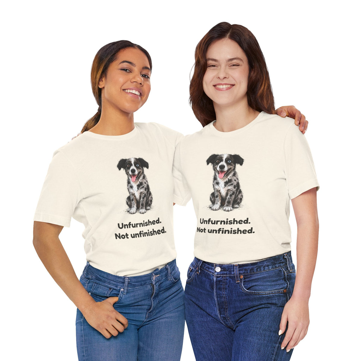 Unfurnished. Not Unfinished. — Funny Doodle T-Shirt