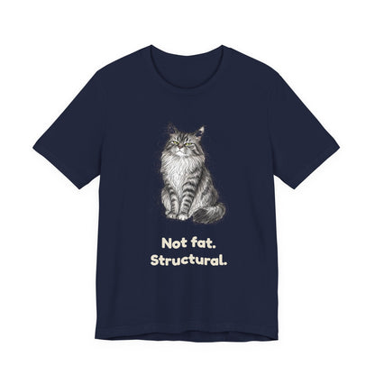 Not Fat. Structural. — Funny Maine Coon Cat T-Shirt
