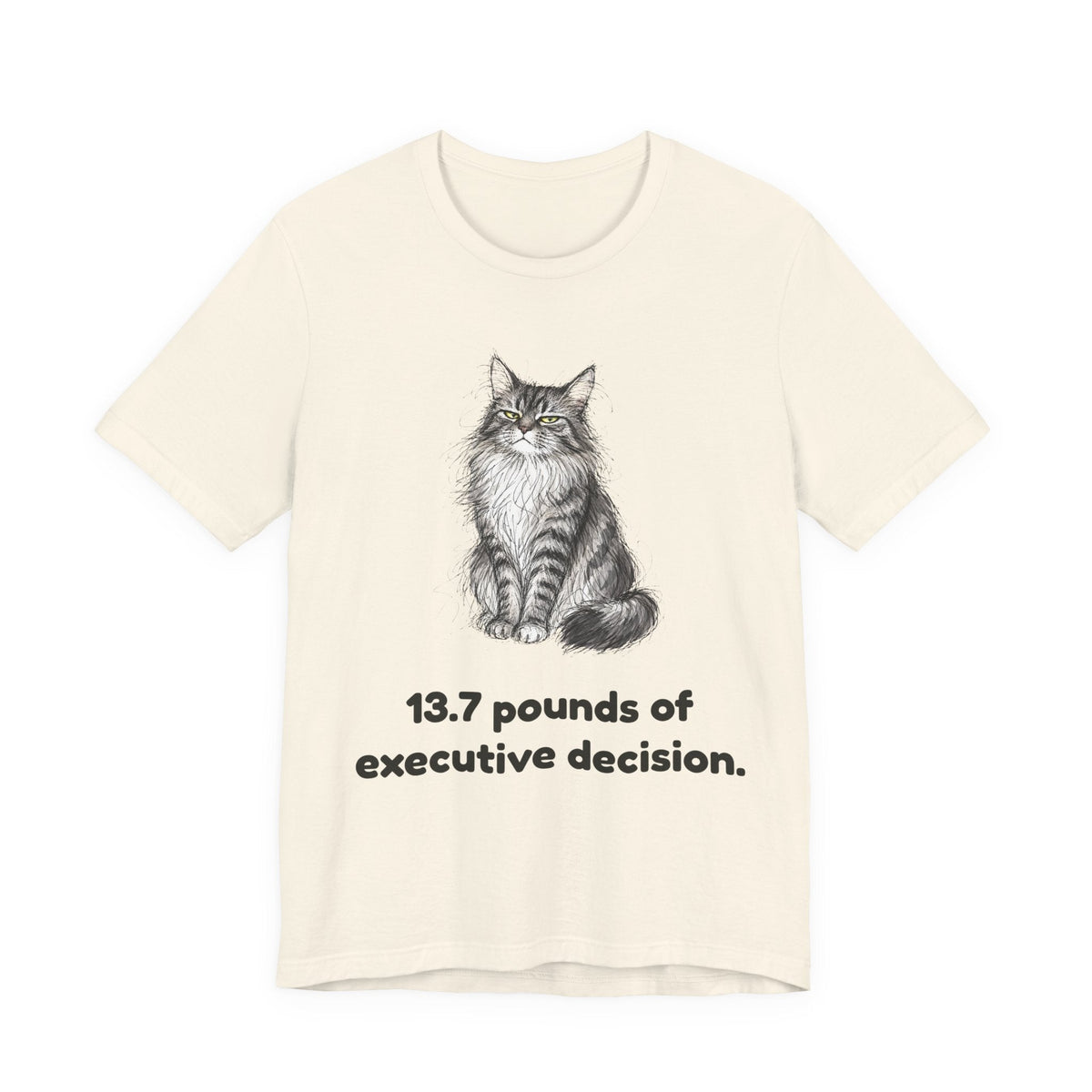 13.7 Pounds of Executive Decision — Funny Maine Coon T-Shirt