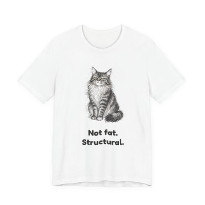 Not Fat. Structural. — Funny Maine Coon Cat T-Shirt