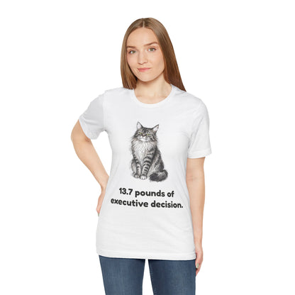 13.7 Pounds of Executive Decision — Funny Maine Coon T-Shirt