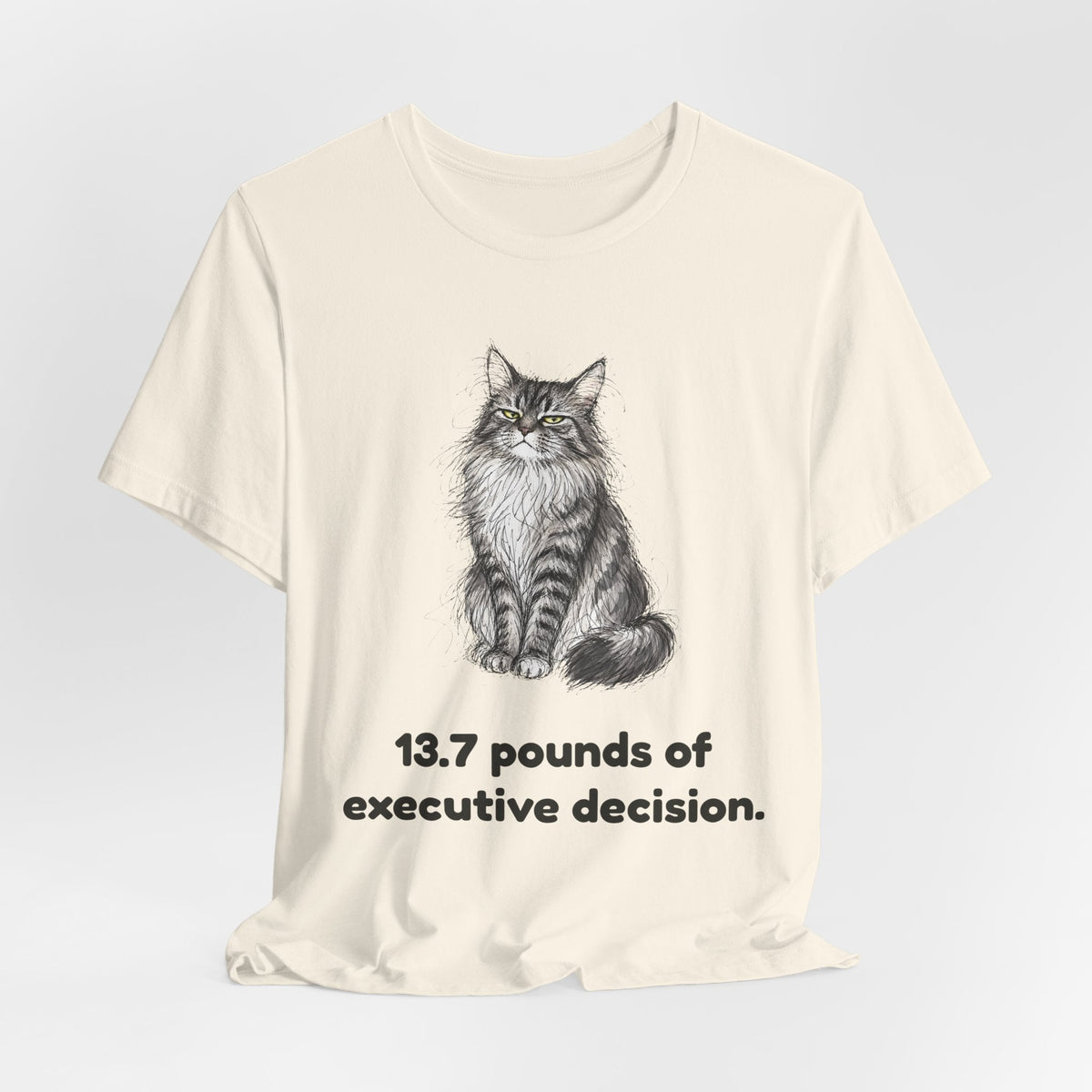 13.7 Pounds of Executive Decision — Funny Maine Coon T-Shirt