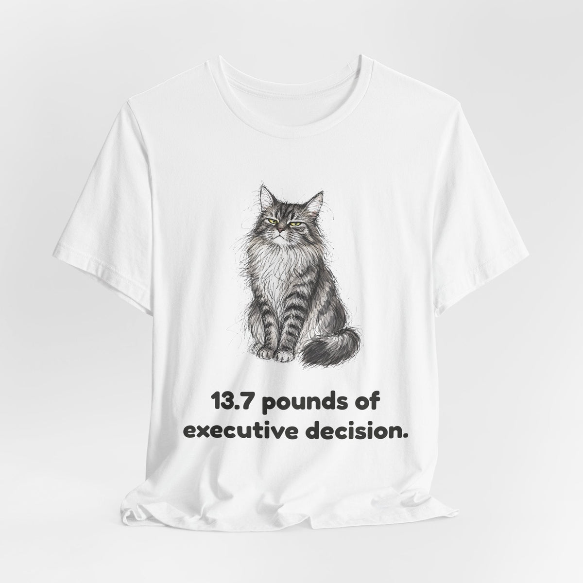 13.7 Pounds of Executive Decision — Funny Maine Coon T-Shirt