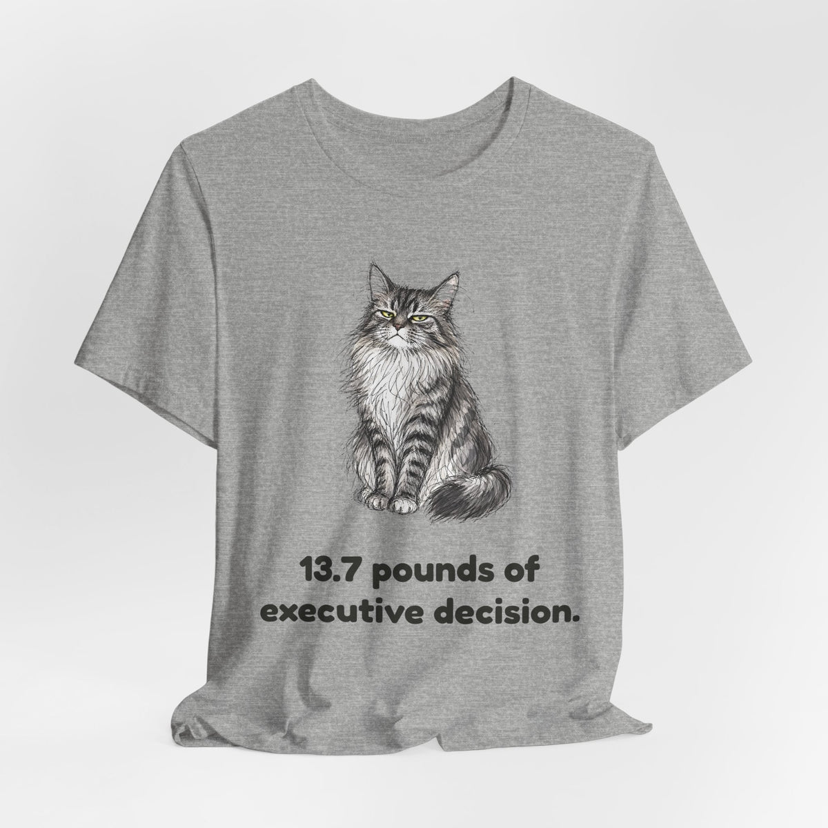 13.7 Pounds of Executive Decision — Funny Maine Coon T-Shirt