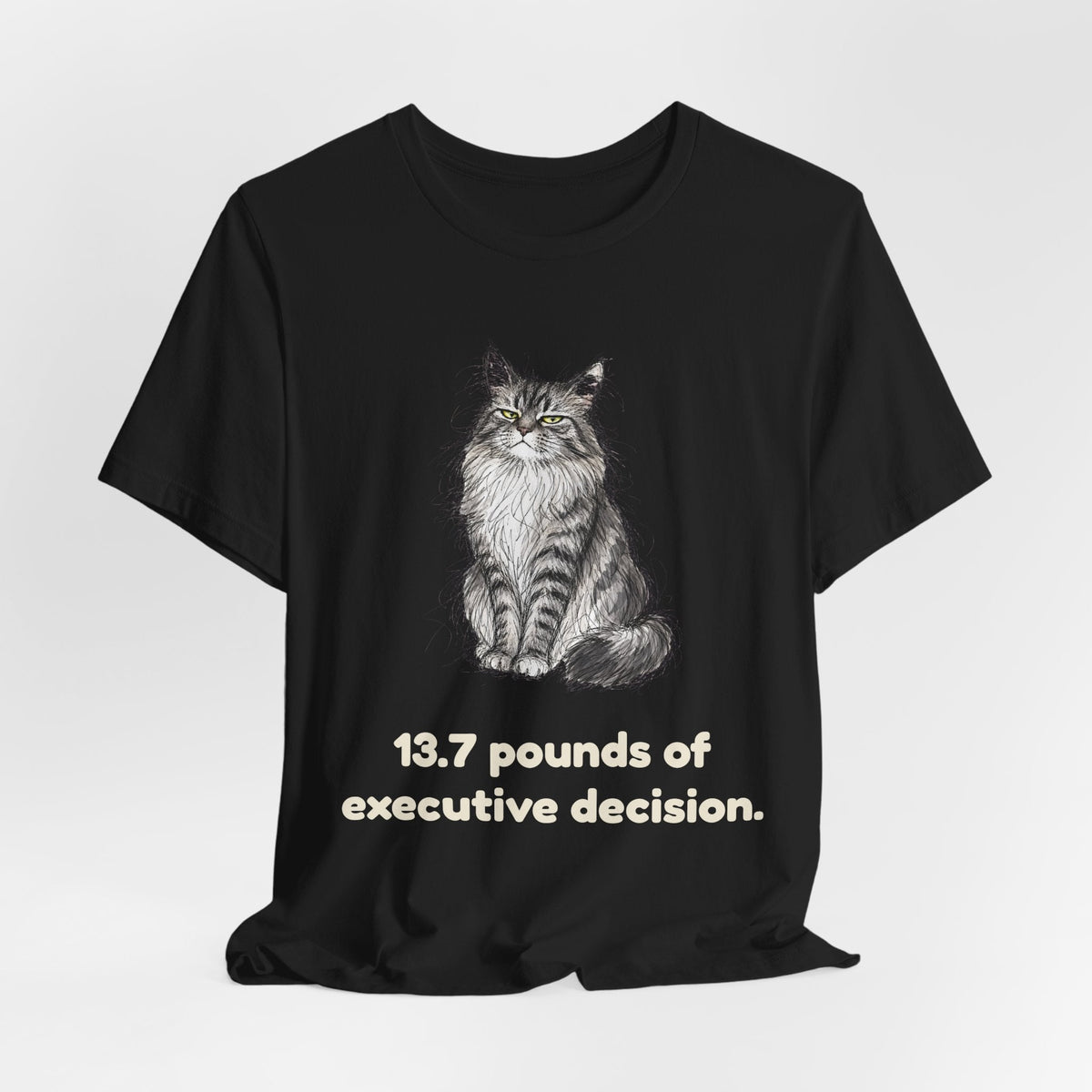 13.7 Pounds of Executive Decision — Funny Maine Coon T-Shirt