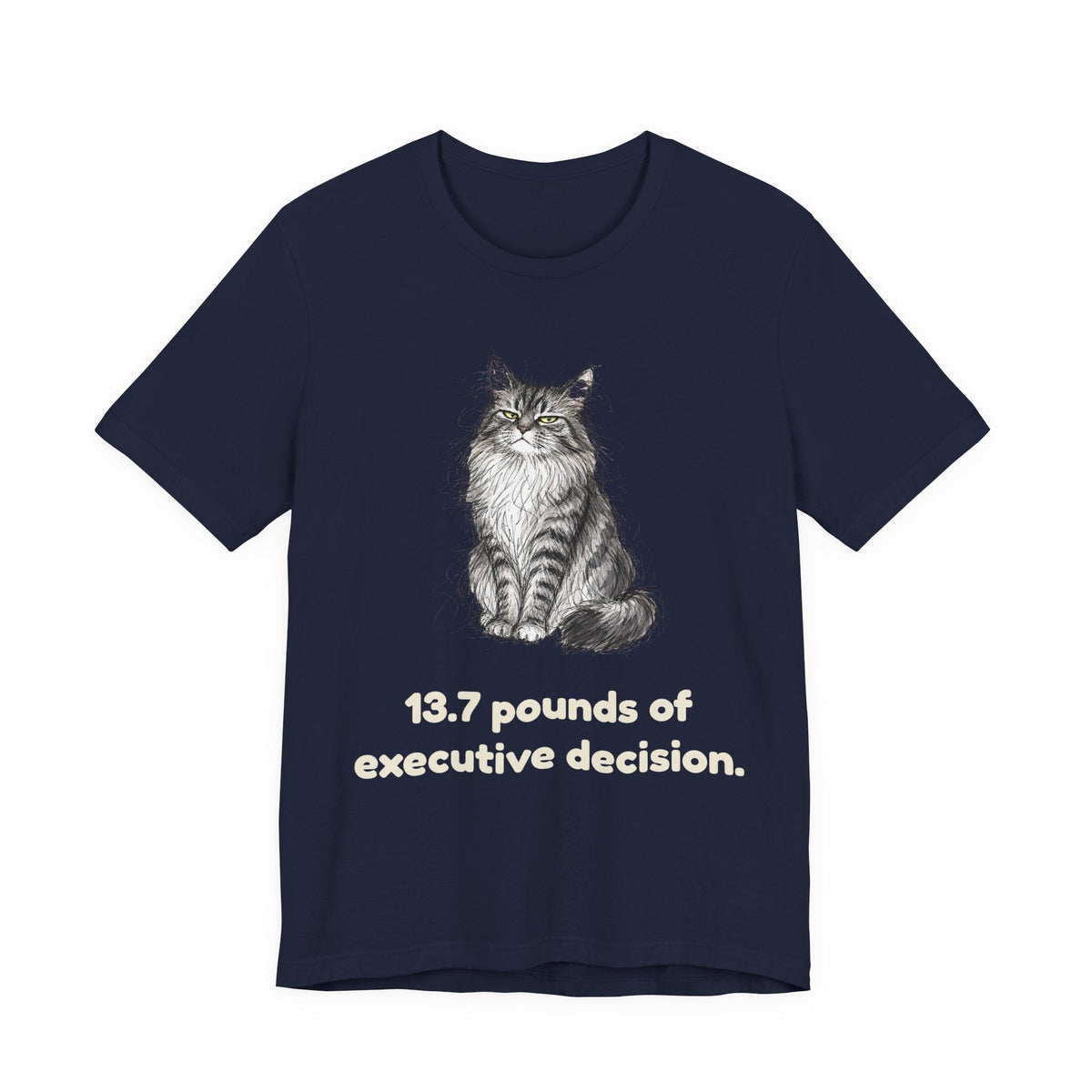 13.7 Pounds of Executive Decision — Funny Maine Coon T-Shirt