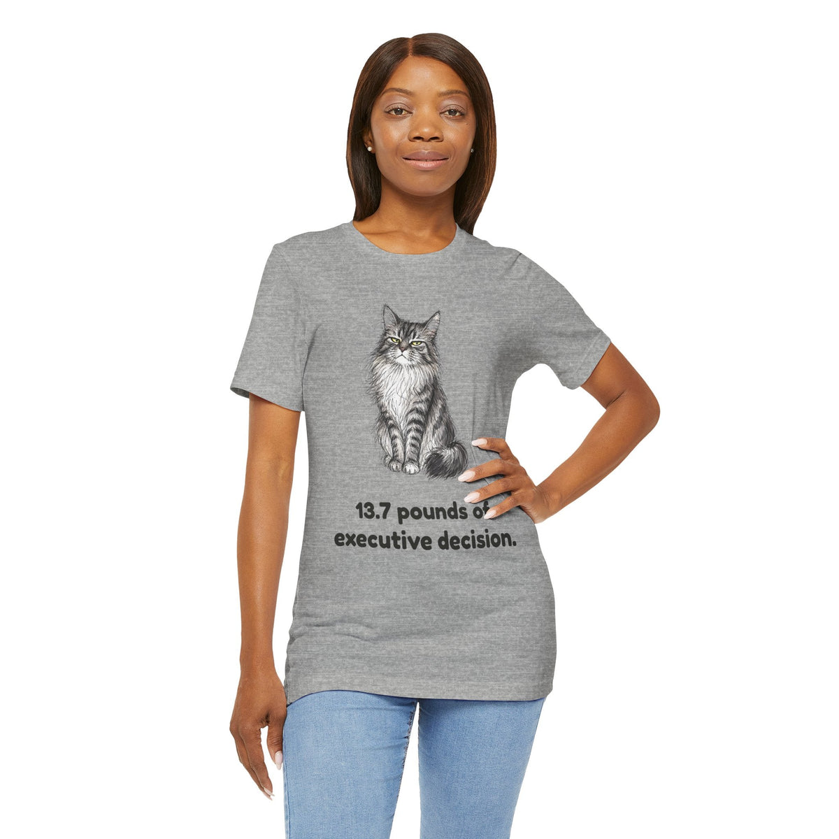 13.7 Pounds of Executive Decision — Funny Maine Coon T-Shirt