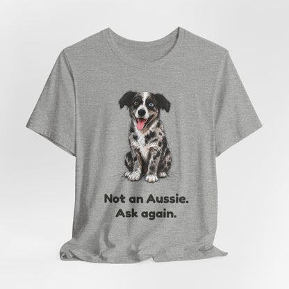 Not an Aussie. Ask Again. — Funny Bernedoodle T-Shirt