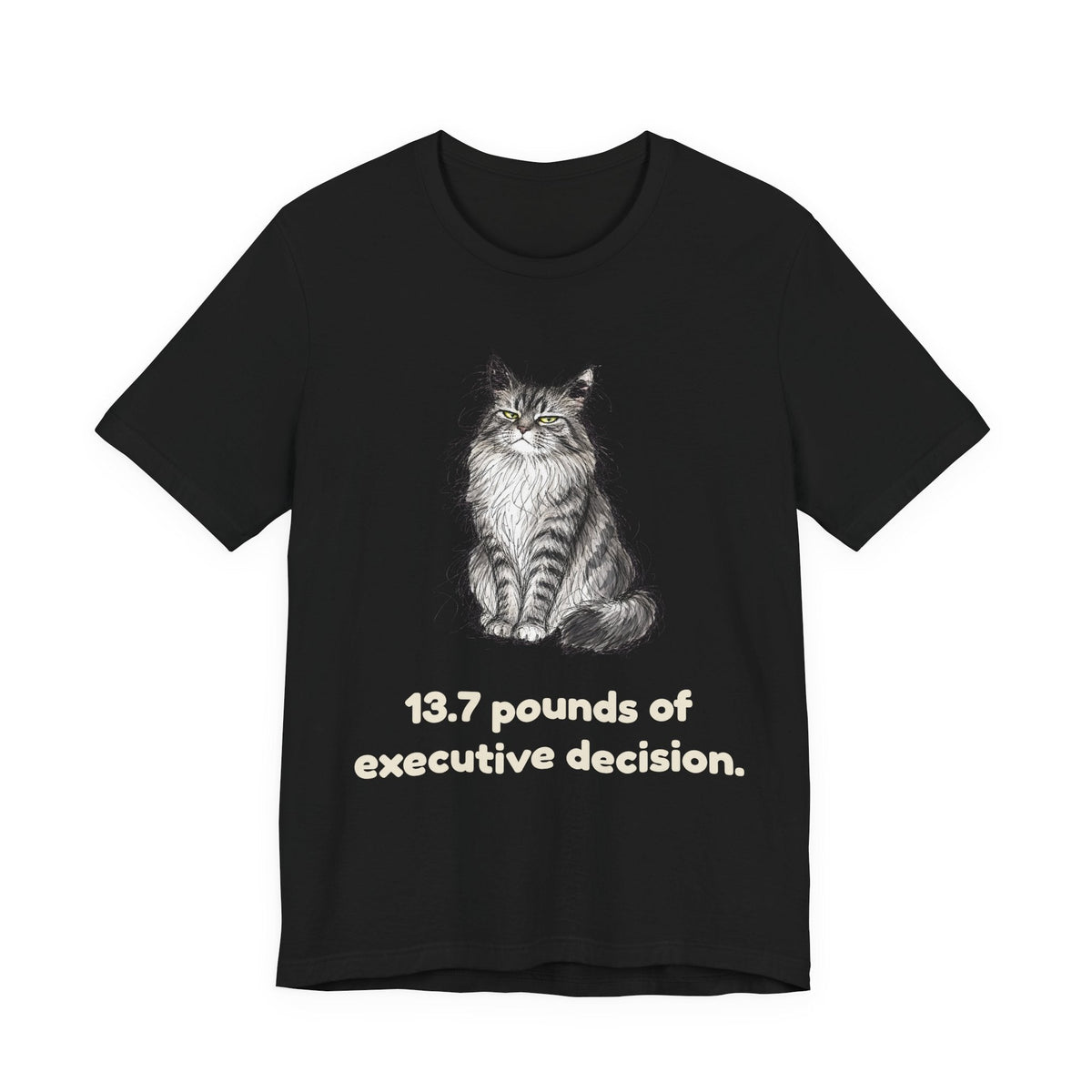 13.7 Pounds of Executive Decision — Funny Maine Coon T-Shirt