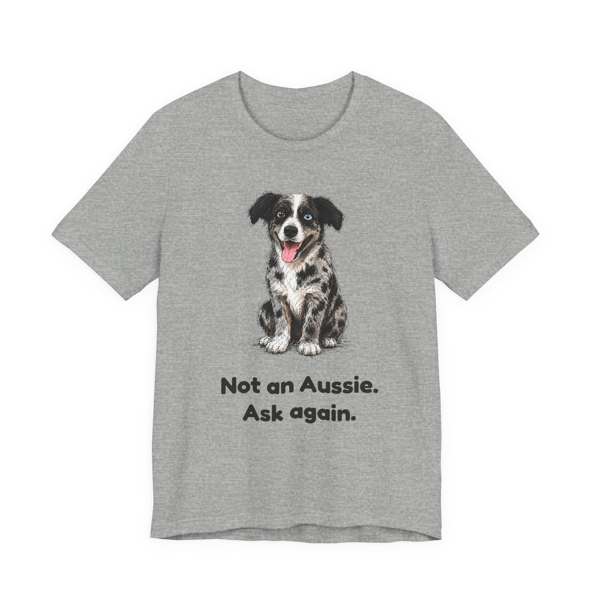 Not an Aussie. Ask Again. — Funny Bernedoodle T-Shirt